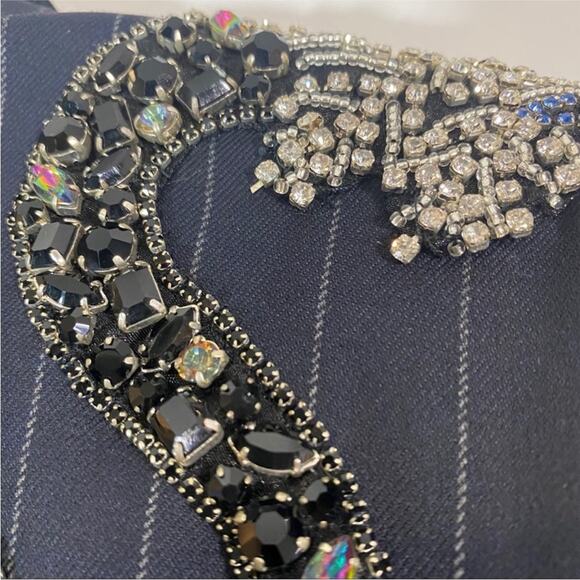 ZADIG & VOLTAIRE Beaded Snake Pinstripes Jacket - Picture 5 of 13